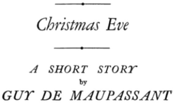Christmas eve (Unknown Binding)