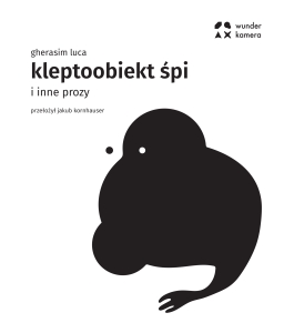 Kleptoobiekt śpi i inne prozy (Paperback)