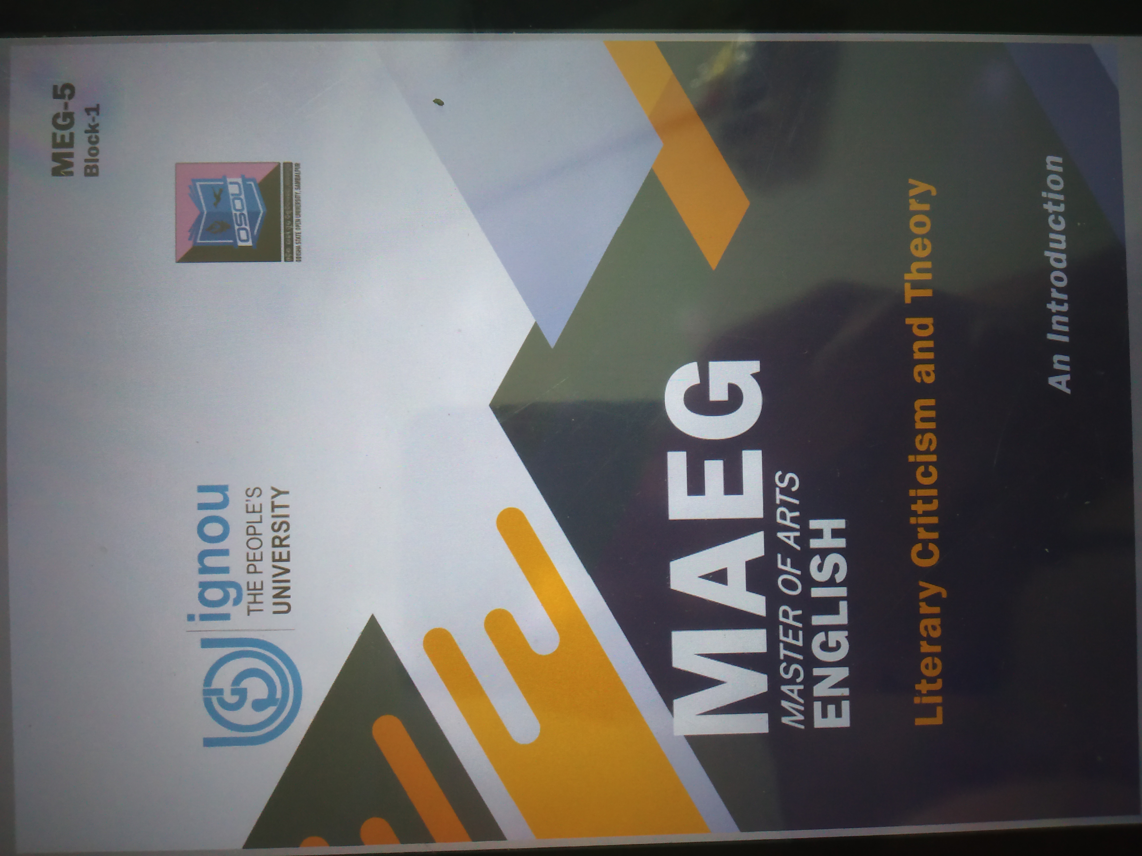 MEG : 5 Literary Criticism and Theory - An Introduction
