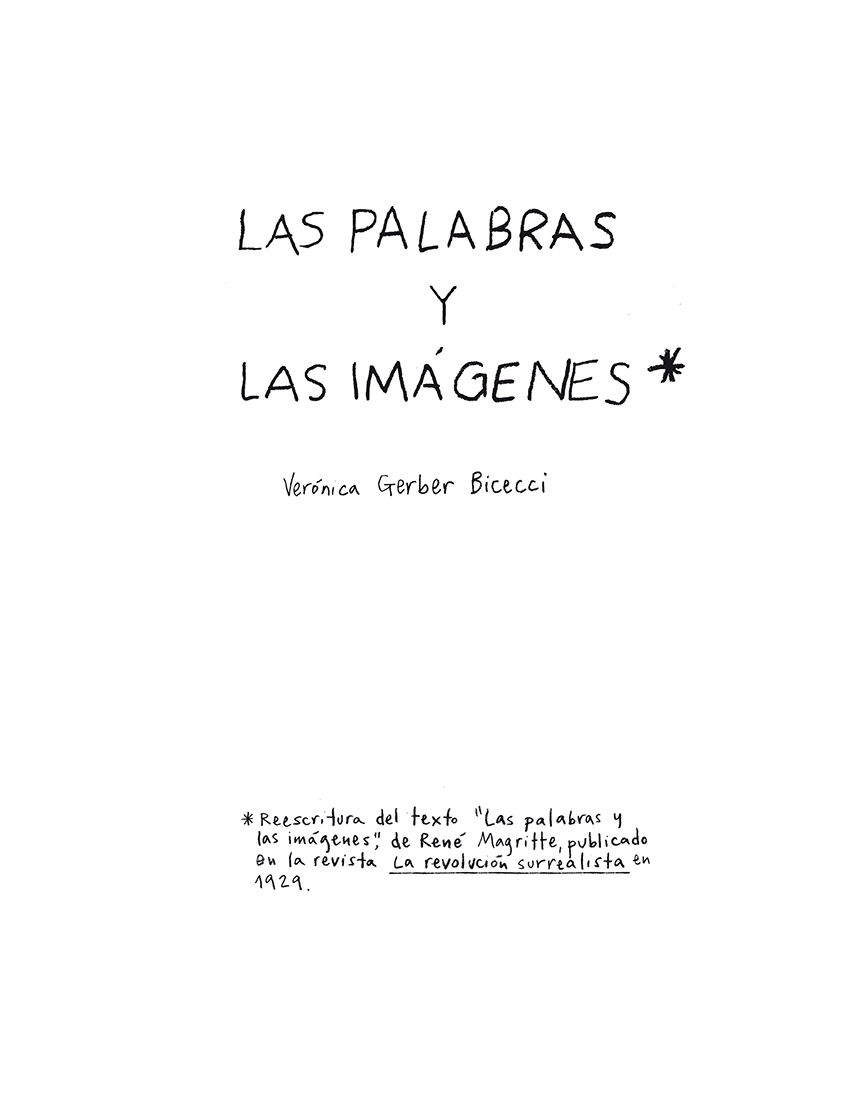 Las palabras y las imágenes