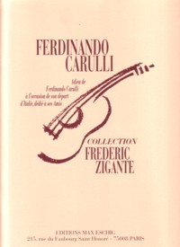 Adieu de Ferdinando Carulli à l'ocassion de son départ d'Italie dédié à ses Amis