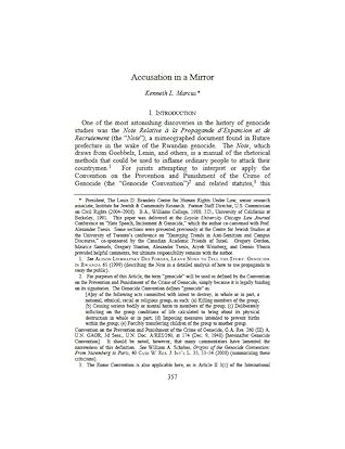 Accusation in a Mirror