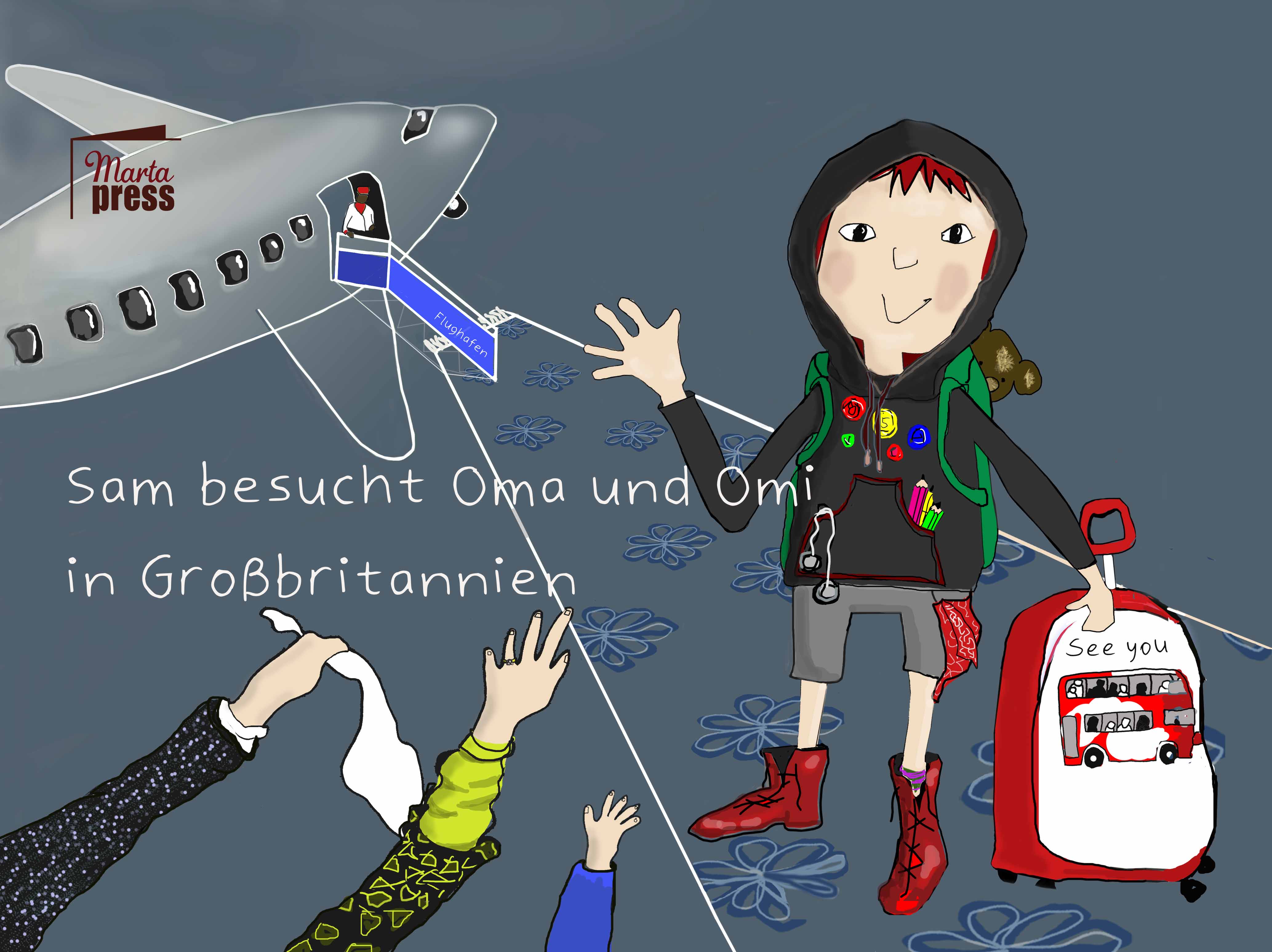 Sam besucht Oma und Omi in Großbritannien