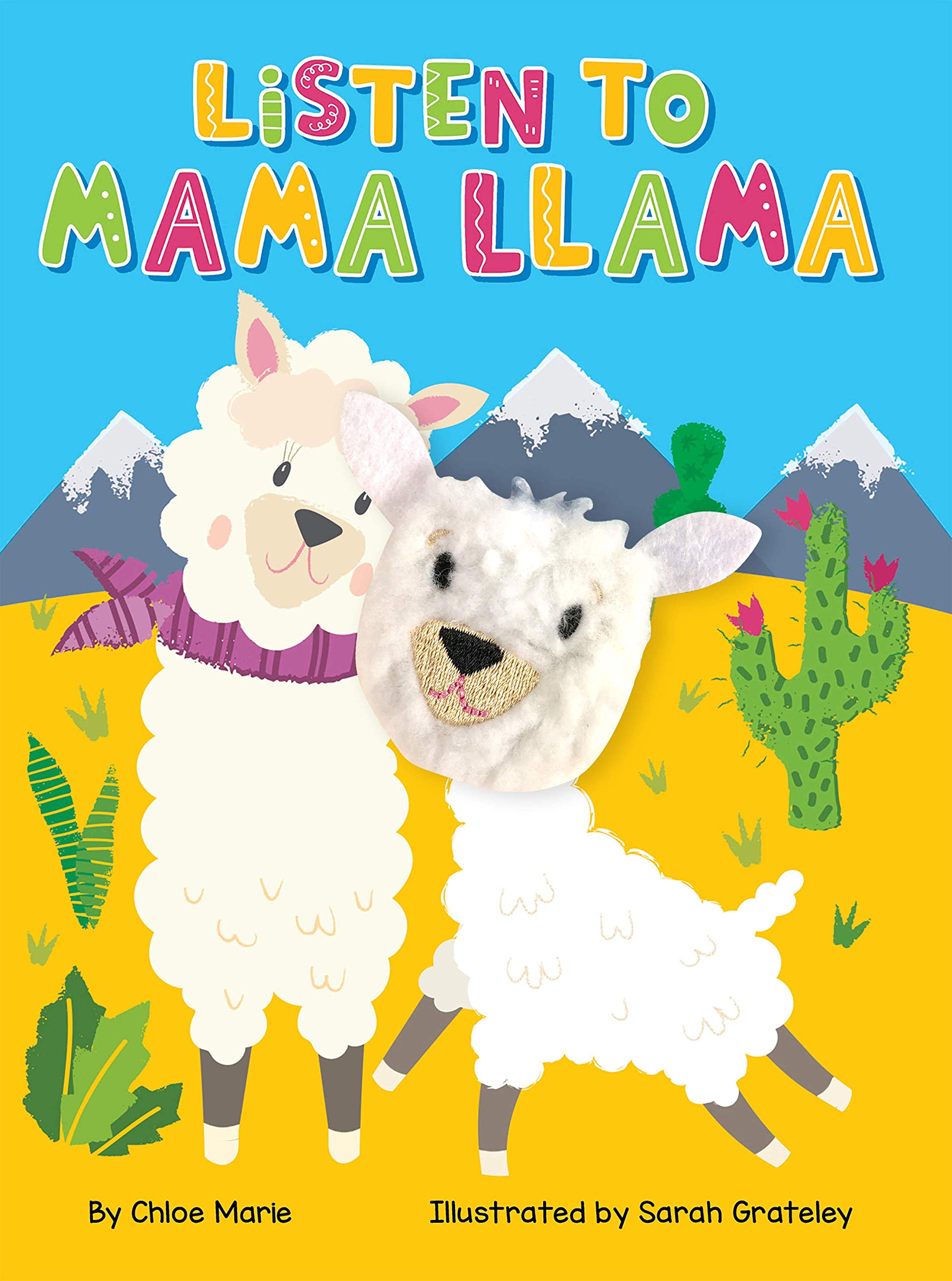Listen to Mama Llama - Childrens Finger Puppet Board Book - Interactive - Novelty (Board book)