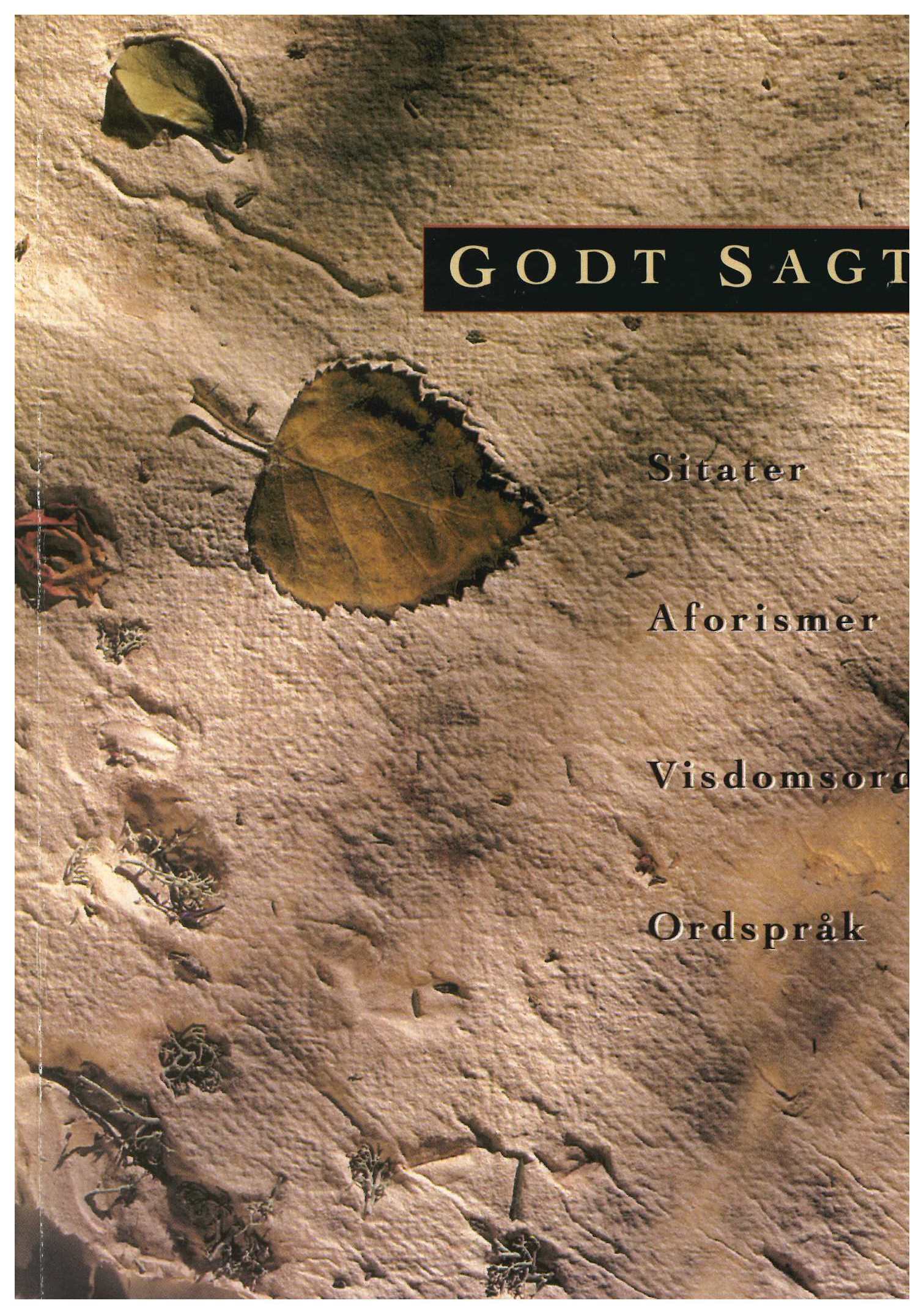 Godt sagt: Sitater. Aforismer. Visdomsord. Ordspråk