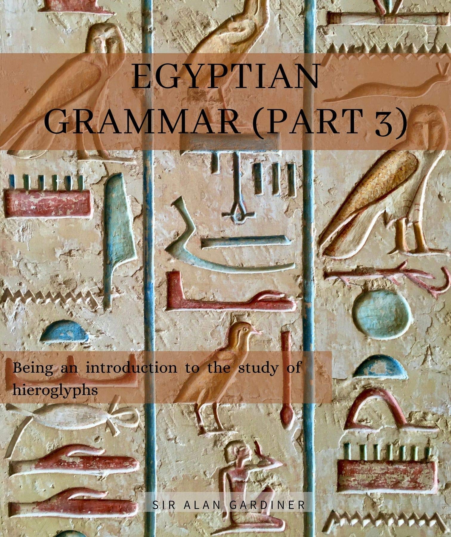 EGYPTIAN GRAMMAR: PART 3: Being an introduction to the study of hieroglyphs. (Kindle Edition)