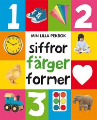 Min lilla pekbok: Siffor färger former