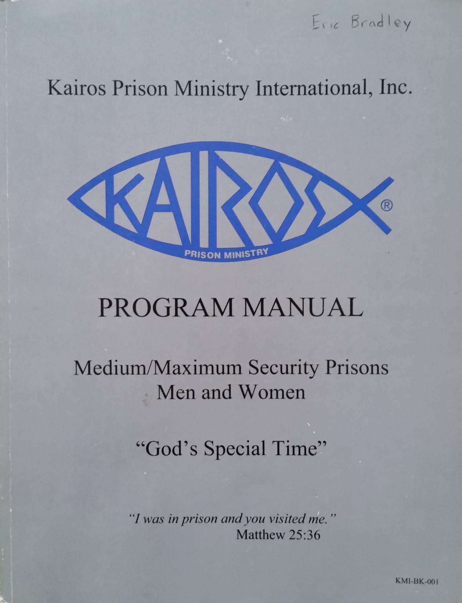 Kairos Inside Program Manual (Paperback)