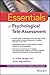 Essentials of Psychological Tele-Assessment by A. Jordan Wright