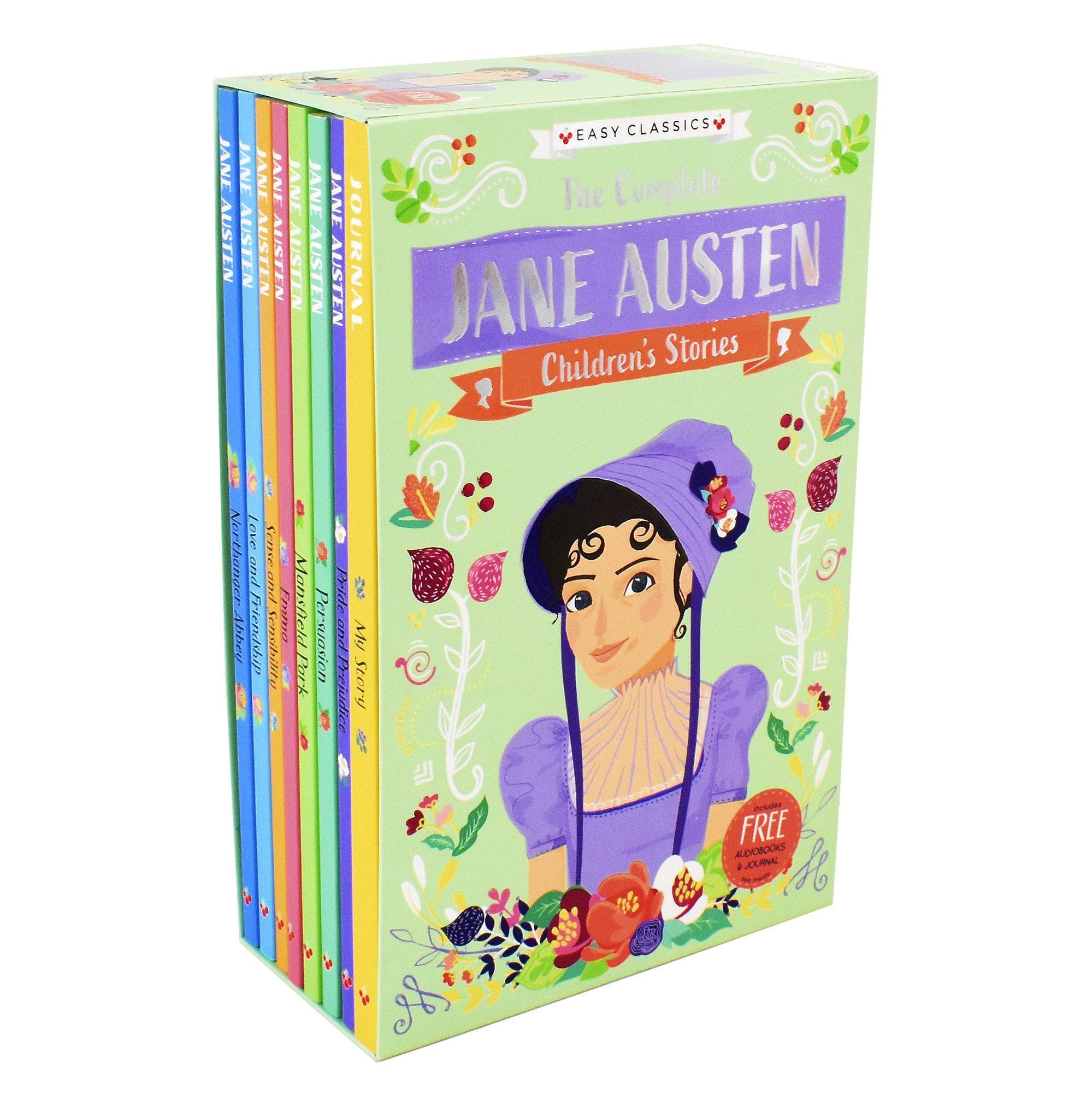 Jane Austen Children's Stories (Easy Classics) 8 Book Box Set (Emma, Pride and Prejudice, Northanger Abbey … Sense and Sensibility)