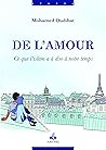 DE L'AMOUR CE QUE...