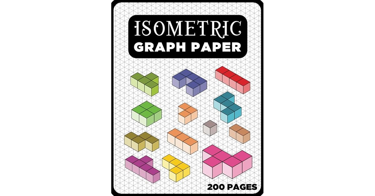 Isometric Graph Paper 1/4 200Page Diagonal Graph Paper, isometric