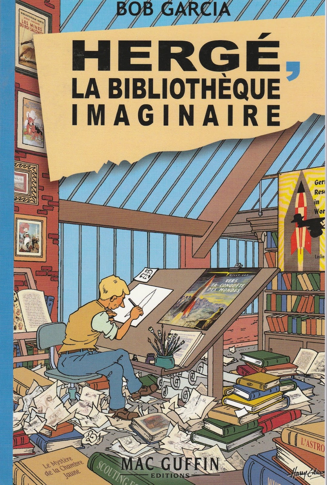 Hergé, la bibliothéque imaginaire