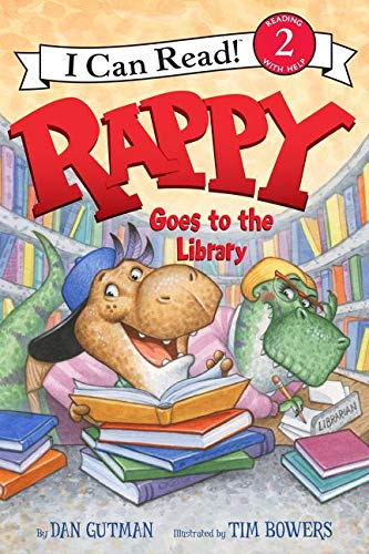 Rappy Goes to the Library: A Rhyming Picture Book for Kids (Ages 4-8) About a Rapping Dinosaur (I Can Read Level 2)