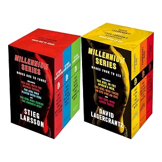 Millennium series 6 Books Complete Collection Box Set by Stieg Larsson & David Lagercrantz (Books 1 - 6)
