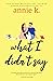 What I Didn't Say by Keary Taylor