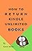 How To Return Kindle Unlimi...