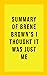 Summary of Brené Brown’s I ...