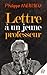 Lettre à un jeune professeur