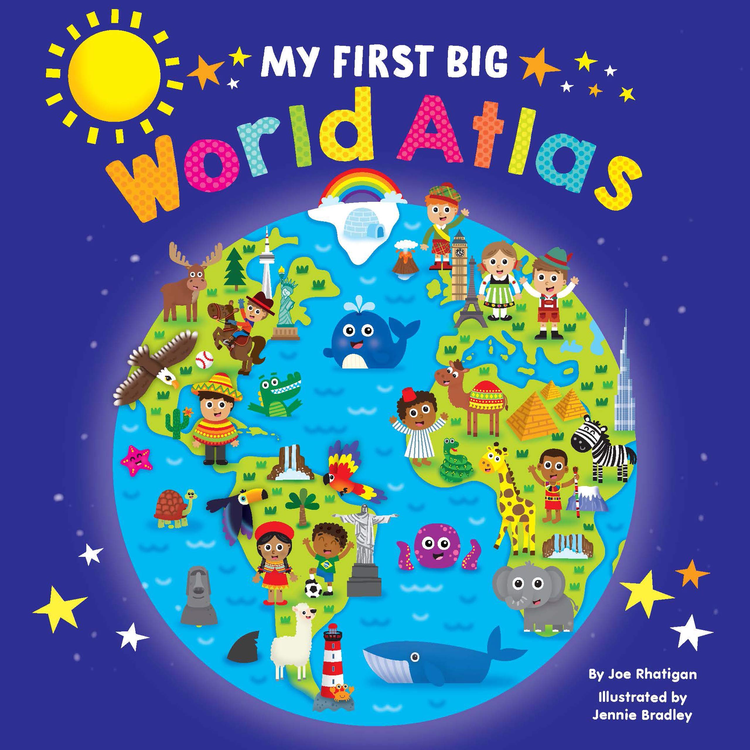 My First Big World Atlas - Lap Size Board Book - Educational Children's Book - Preschool Learning - Hardcover (Board book)