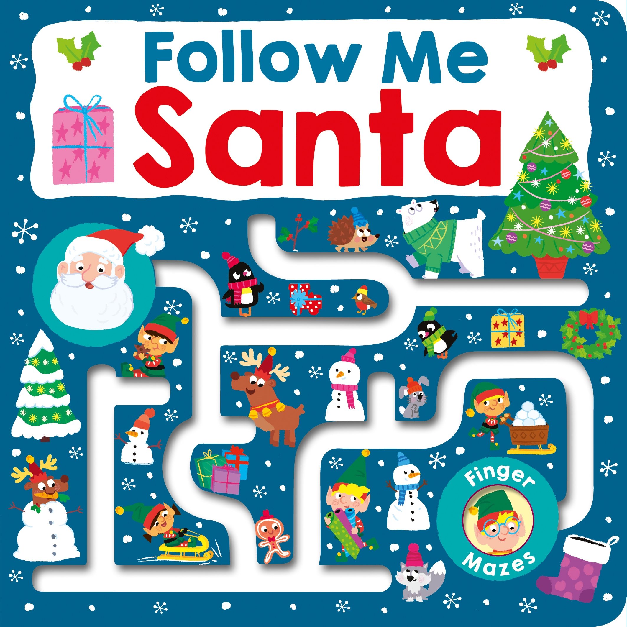 Follow Me Maze Books: Santa (Board book)