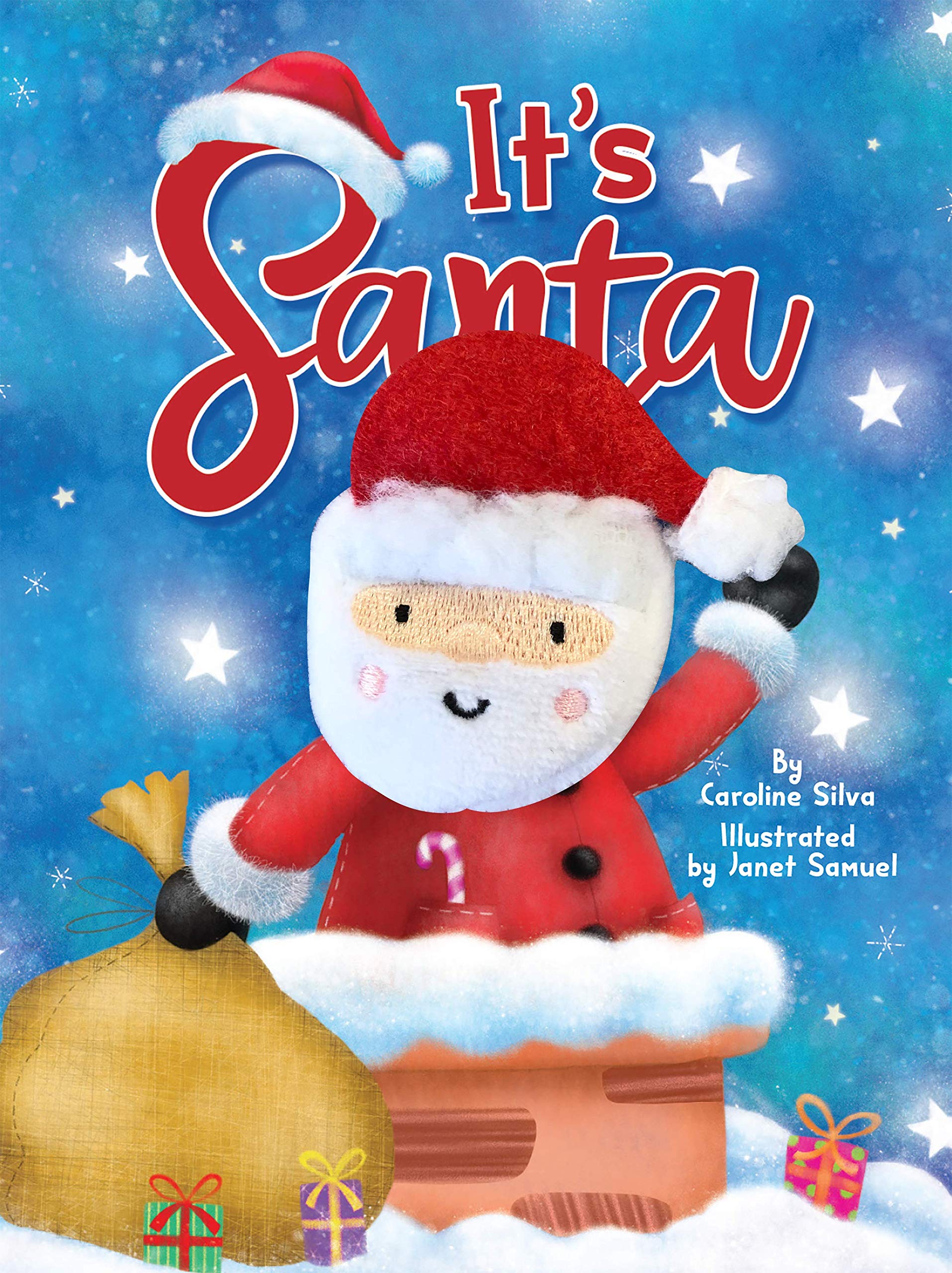 It's Santa - Finger Puppet Book - Novelty Book - Children's Board Book - Interactive Fun Child's Book - Christmas Kid's Book (Board book)