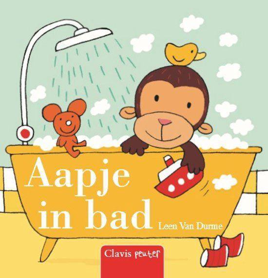 Aapje in bad (Board book)
