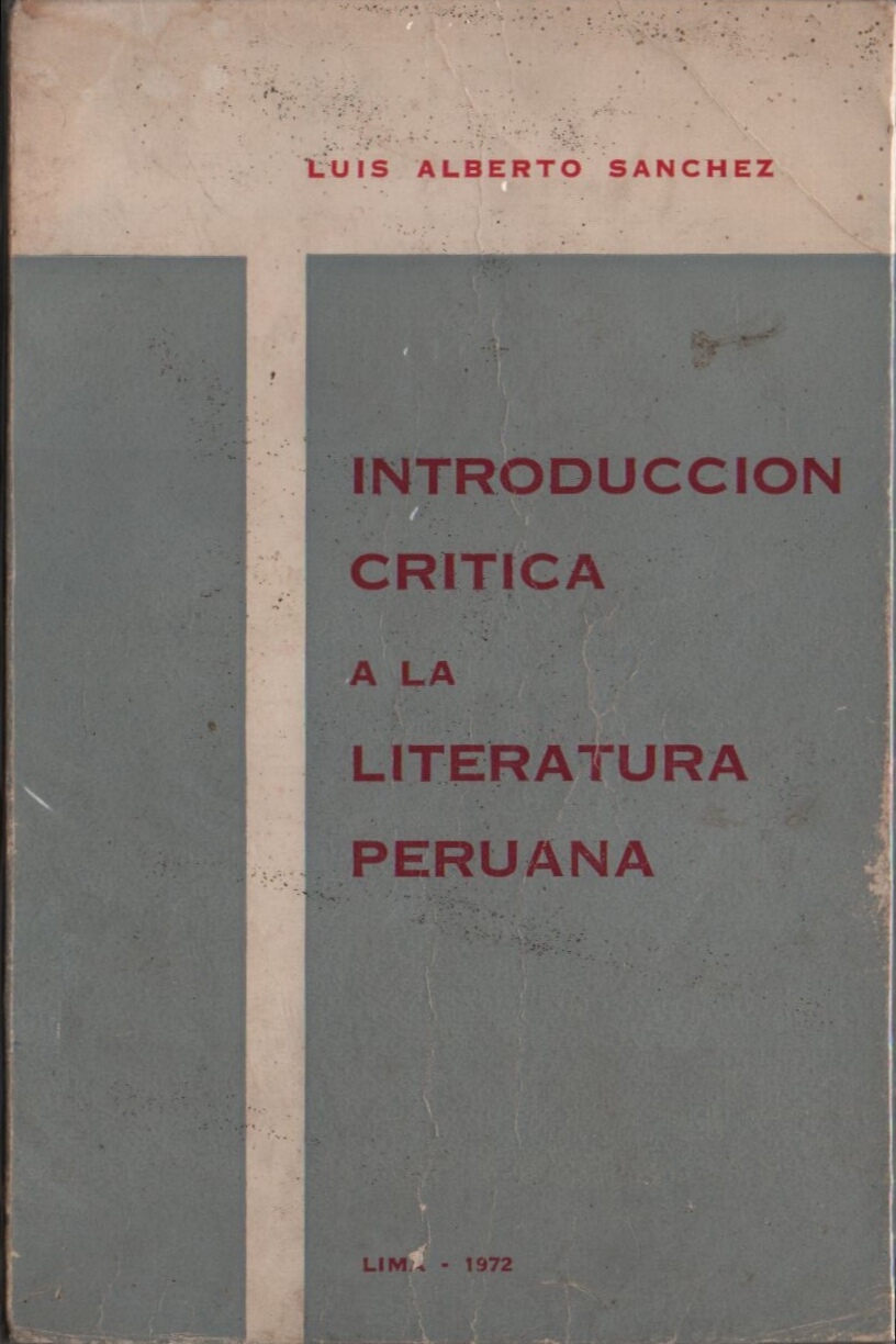 Introducción crítica a la literatura peruana