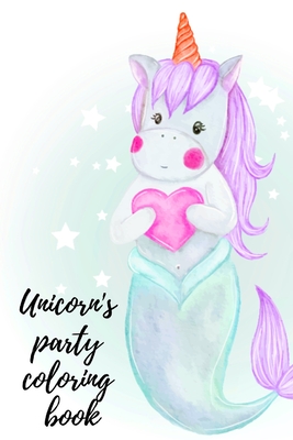 Unicorn's party coloring book