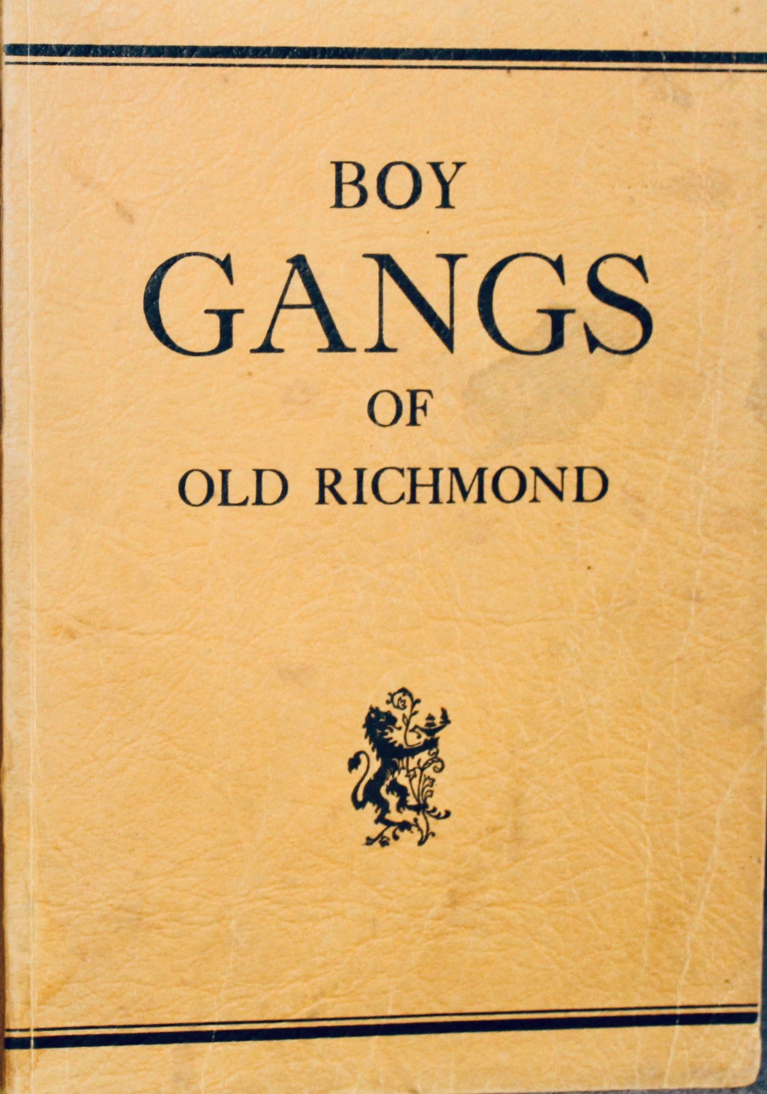 The Boy Gangs of Richmond in the Dear Old Days: A Page of the City's Lesser History (Hardcover)