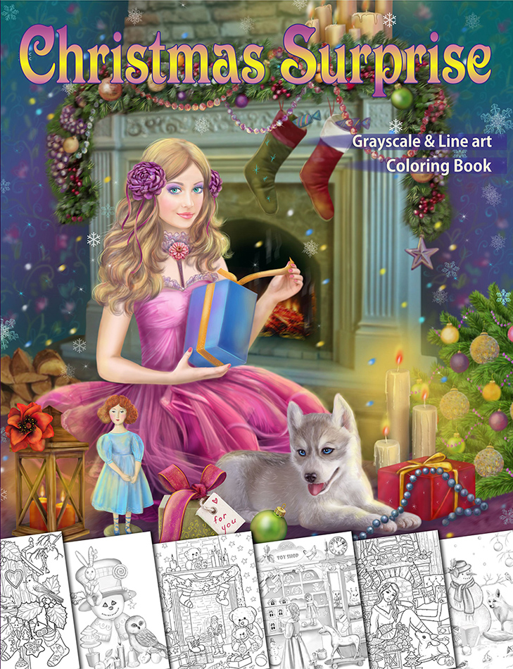 Christmas Surprise Coloring Book