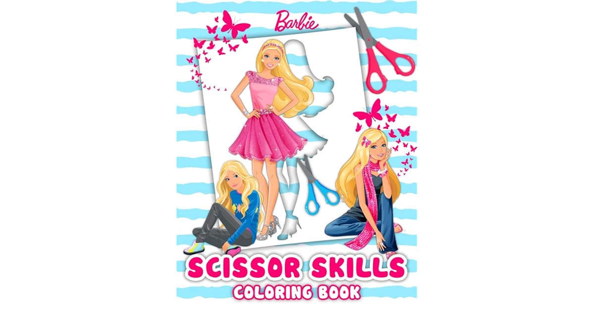 Barbie Scissor Skills Coloring Book: Interesting Experience When You