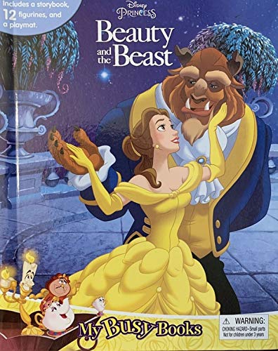 Disney Princess Beauty and the Beast - My Busy Books - storybook, 12 figurines, playmat (Paperback)