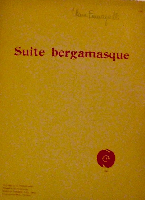 Debussy: Suite Bergamasque Pour Le Piano (Music Scores)