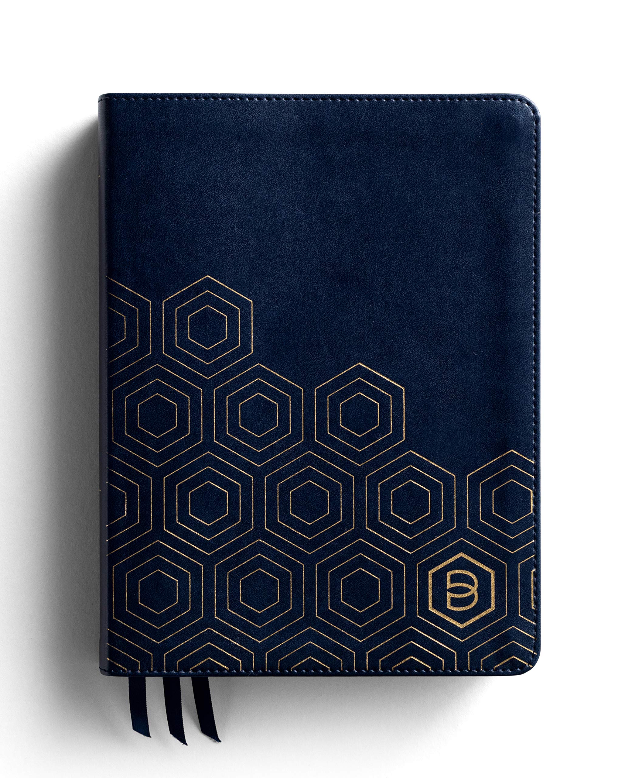 One Step Closer Bible NLT - Navy (Leather Bound)