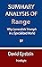 Summary Analysis Of Range: ...