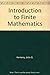 Introduction to Finite Mathematics
