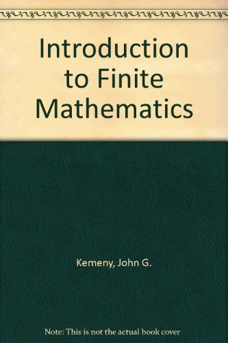 Introduction to Finite Mathematics (Hardcover)
