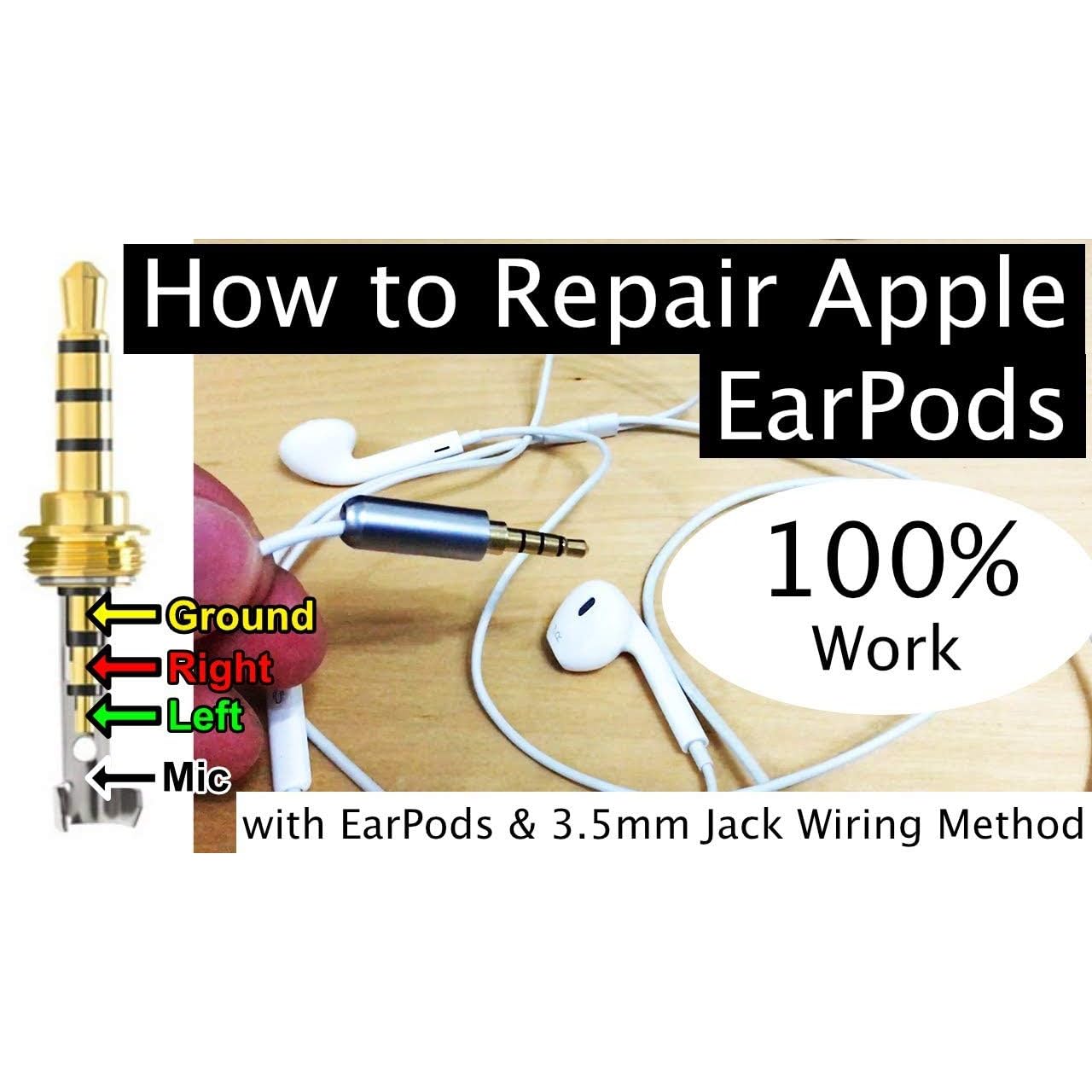 APPLE EarPods 3.5mm Jack Wiring Method 