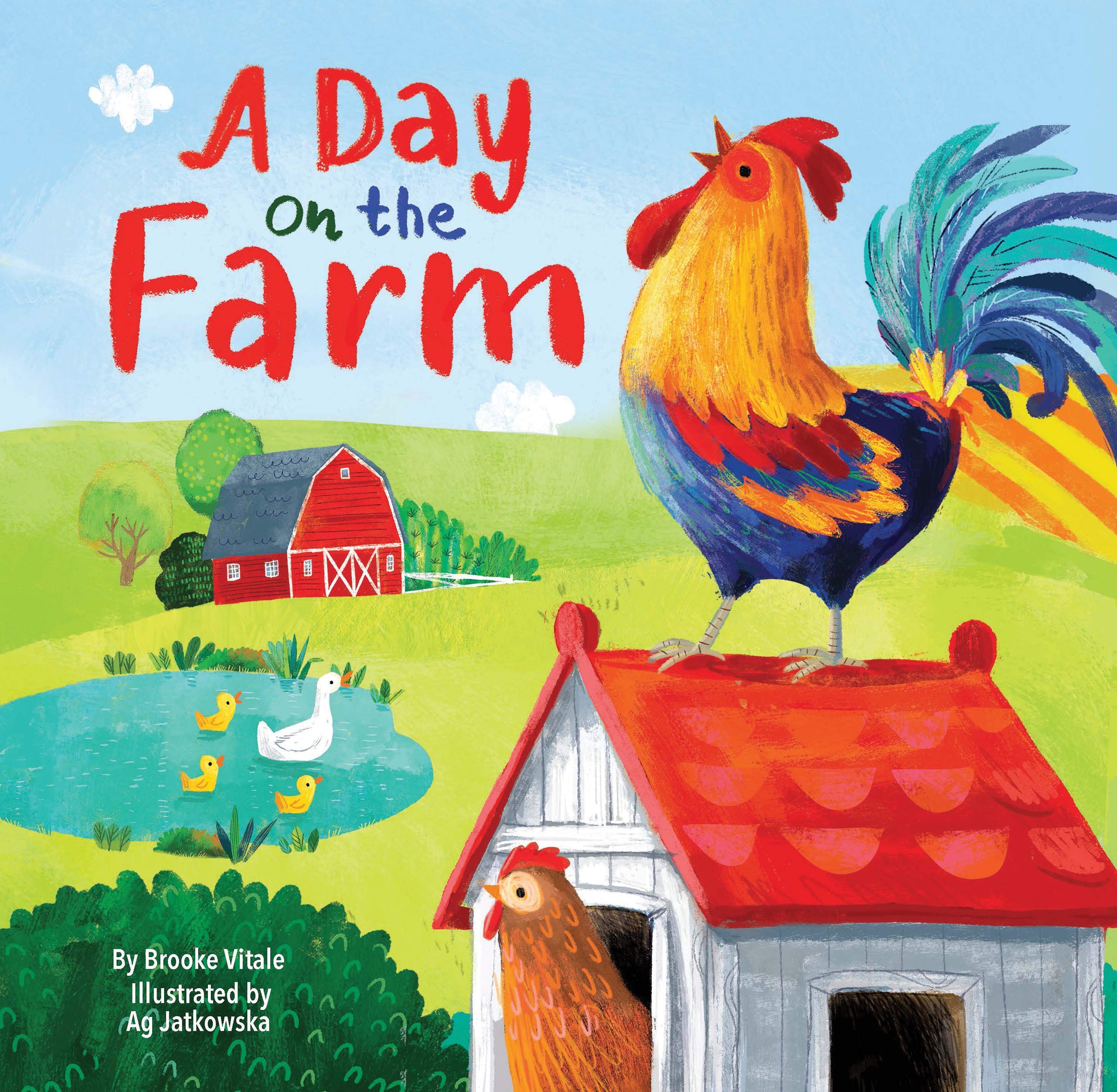 A Day on the Farm - Children's Padded Board Book - Farm Animals (Board book)
