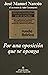 Por una oposición que se op...