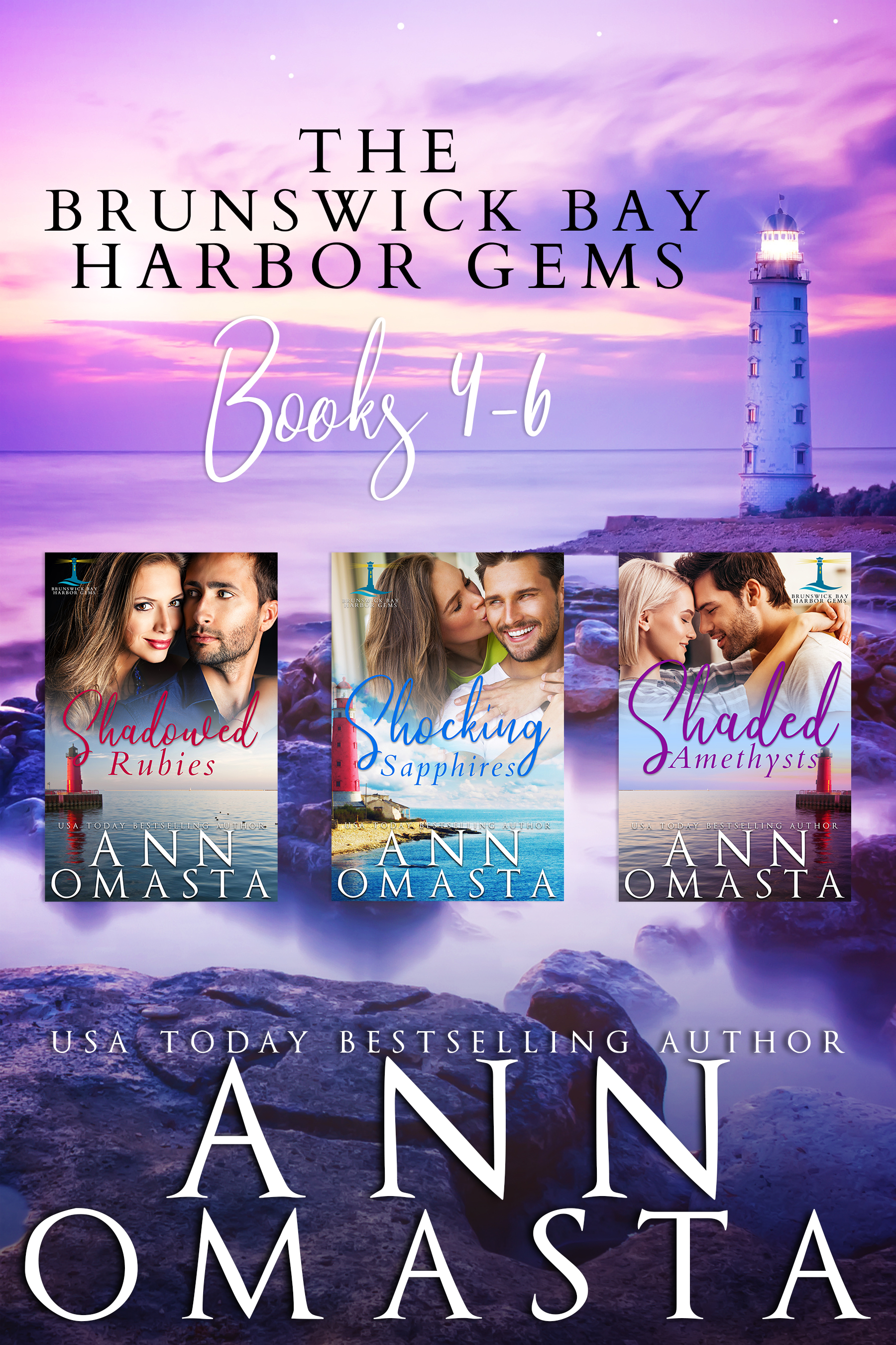 Brunswick Bay Harbor Gems (Books 4 - 6): Shadowed Rubies, Shocking Sapphires, and Shaded Amethysts