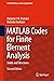MATLAB Codes for Finite Element Analysis: Solids and Structures (Solid Mechanics and Its Applications, 157)