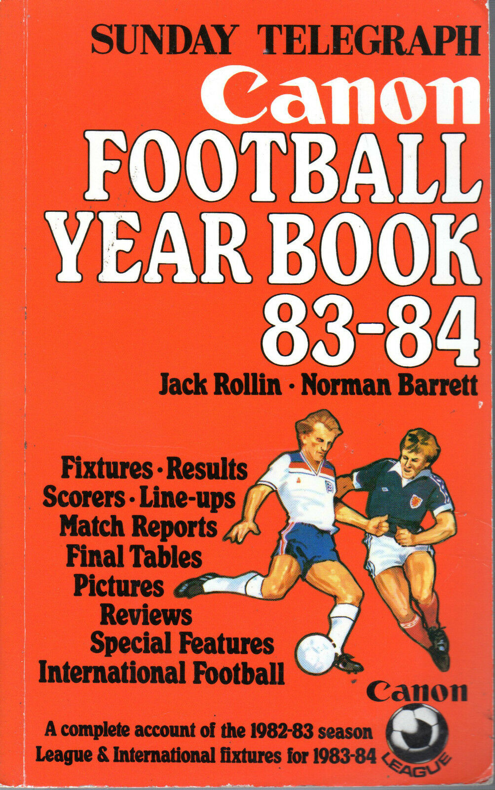 Sunday Telegraph Canon Football Yearbook 1983/84 (Paperback)