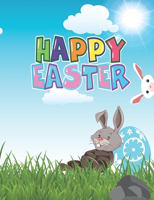 Happy easter: Easter holiday coloring book for kids