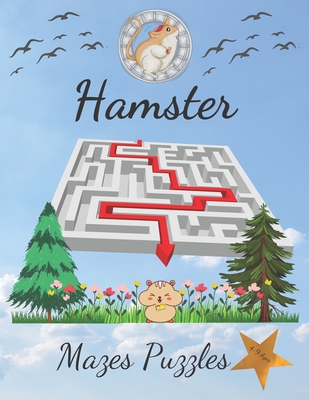 Hamster Mazes Puzzles 4-9 Ages: Amazing Mazes Puzzles for kid’s and children’s, Mazes Activity Book, Fun And Challenging Hamster Mazes Puzzles, ‘’8.5*11’’ Inch