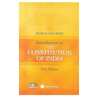 Introduction to the Constitution of India d d basu | 24th Edition paperback
