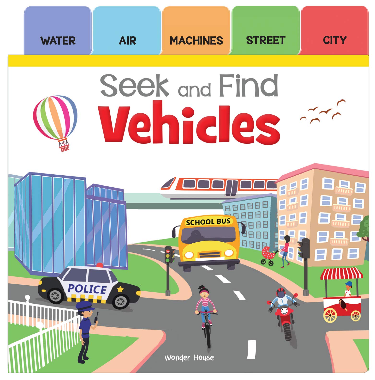 Seek And Find - Vehicles : Early Learning Board Books With Tabs (Search and Find)