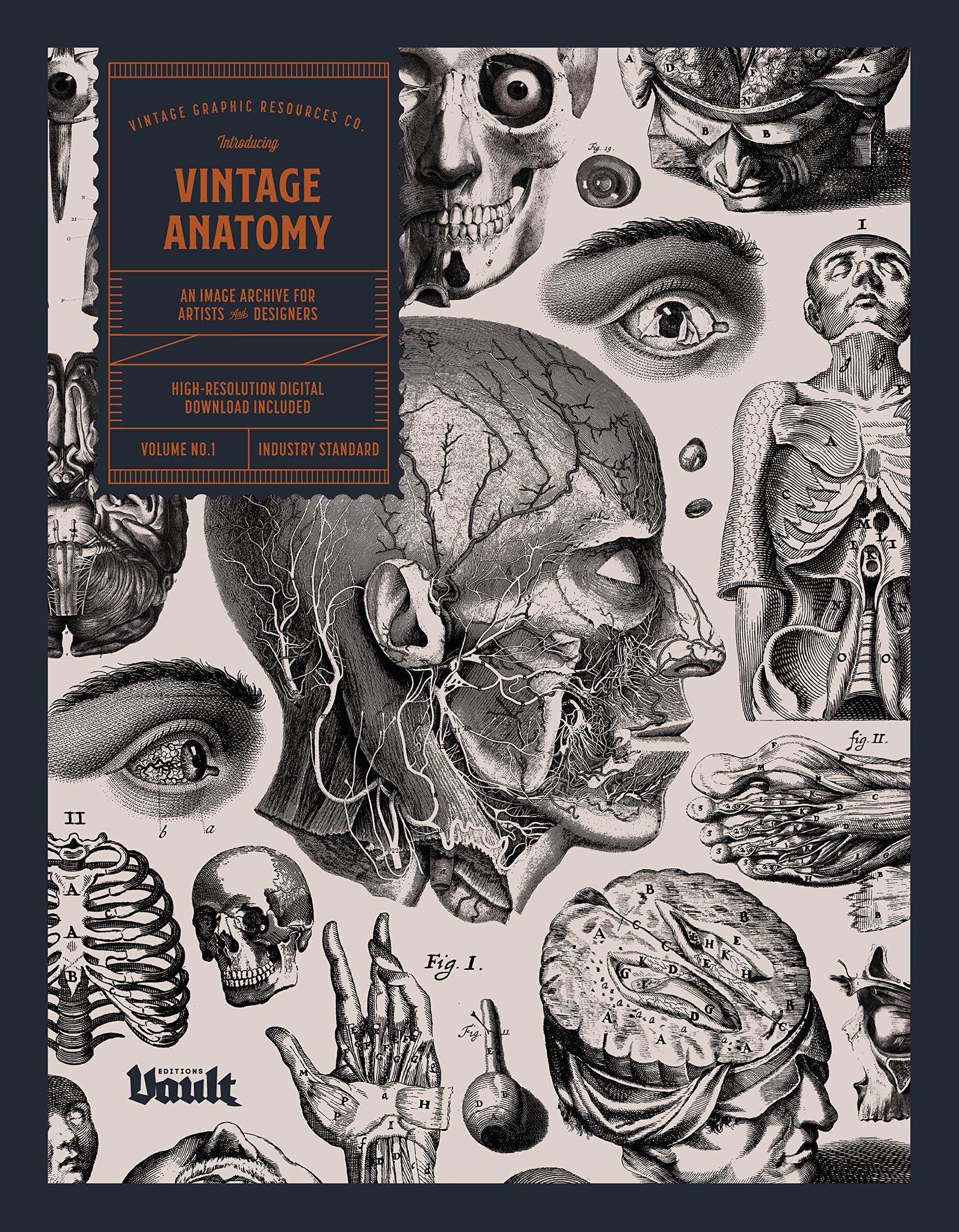 Vintage Anatomy: An Image Archive for Artists and Designers (Image Archive Series by Vault Editions)