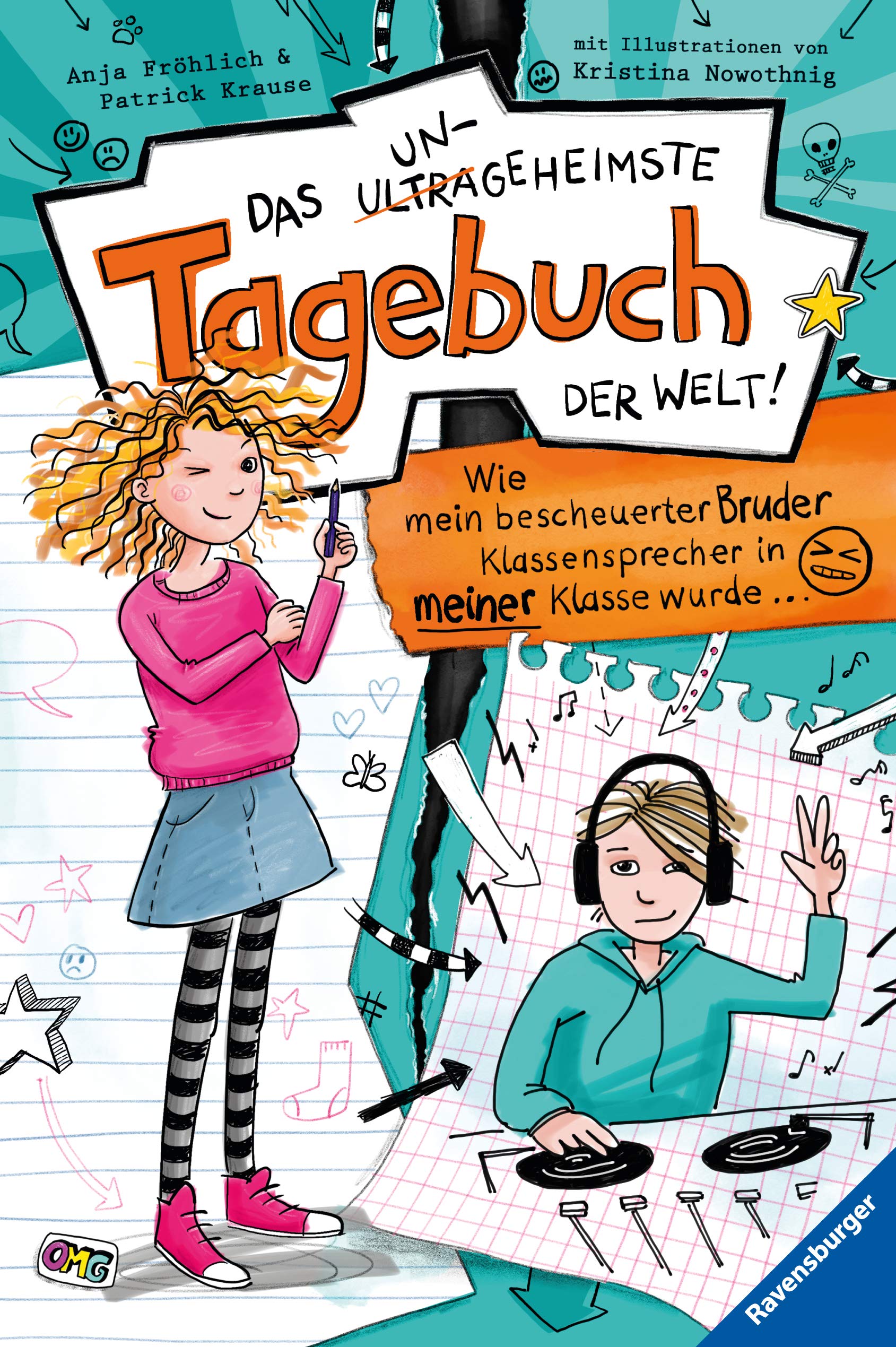 Das ungeheimste Tagebuch der Welt! Wie mein bescheuerter Bruder Klassensprecher in meiner Klasse wurde … (Kindle Edition)